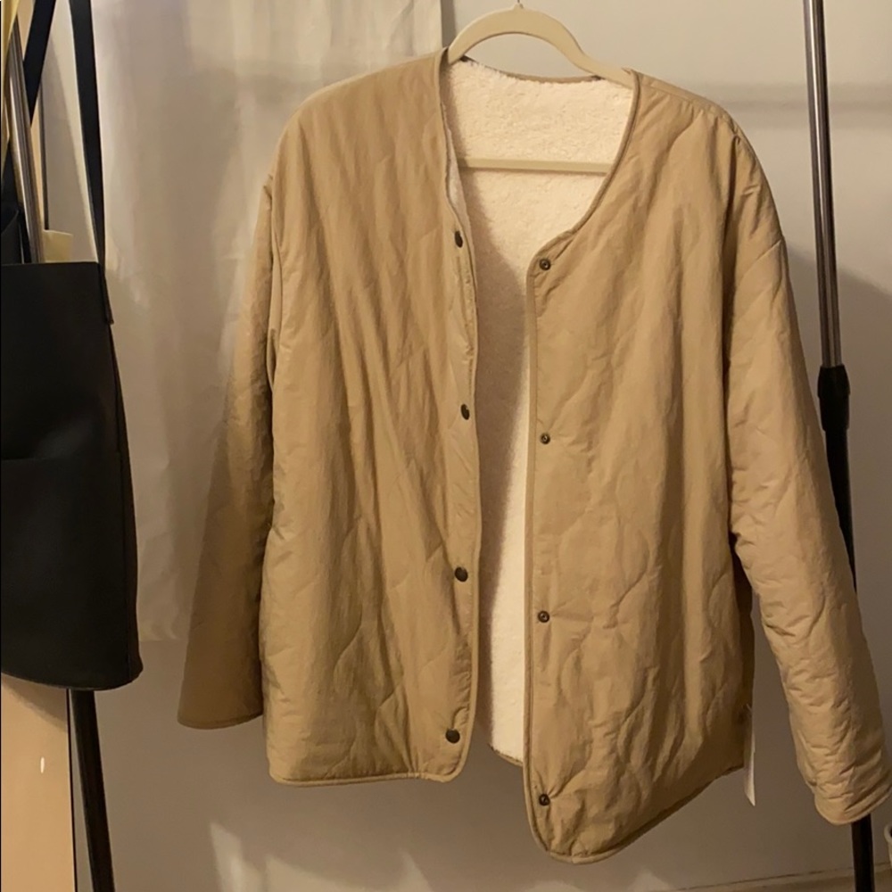 UNIQLO Fleece Quilted Reversible Jacket